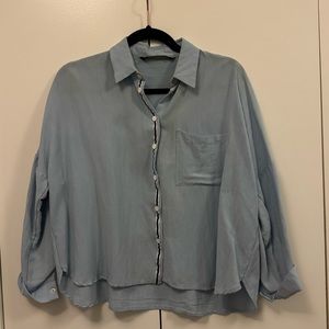Zara button down blouse